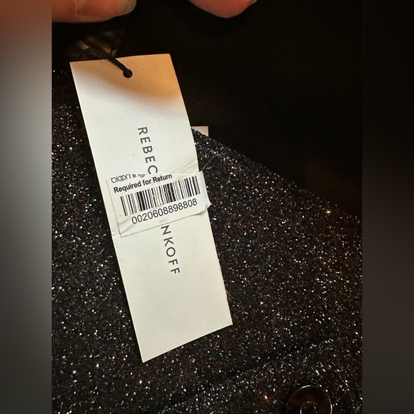 Rebecca Minkoff Glitter Leo Saffiano Leather Envelope Clutch Bag Wallet NWT - Picture 5 of 7